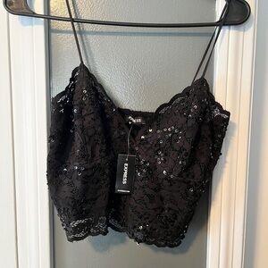 Express, cropped sequin top, Super cute!!